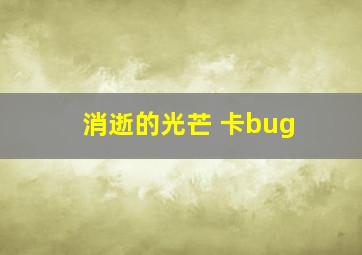 消逝的光芒 卡bug